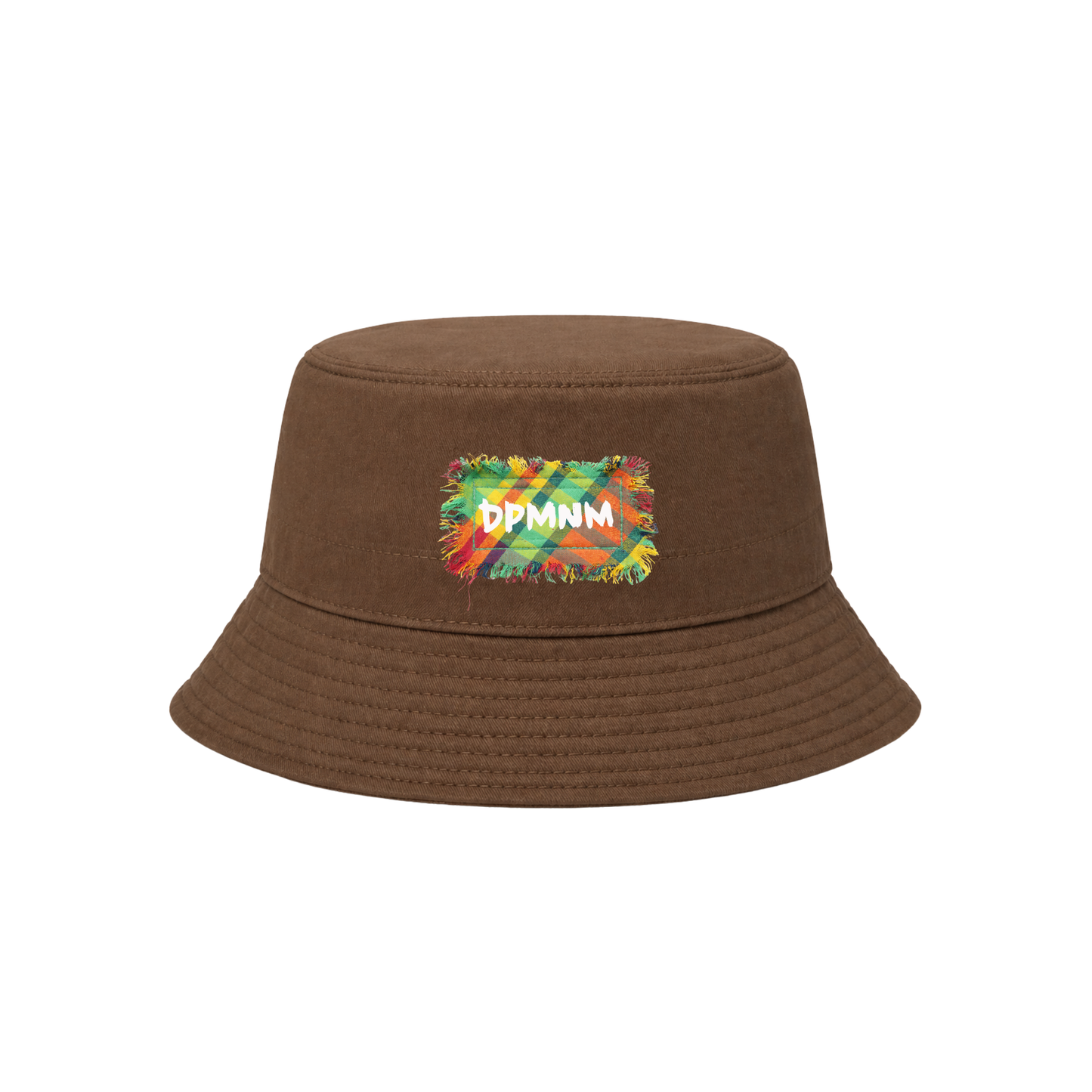 Brown Madras Patch Bucket