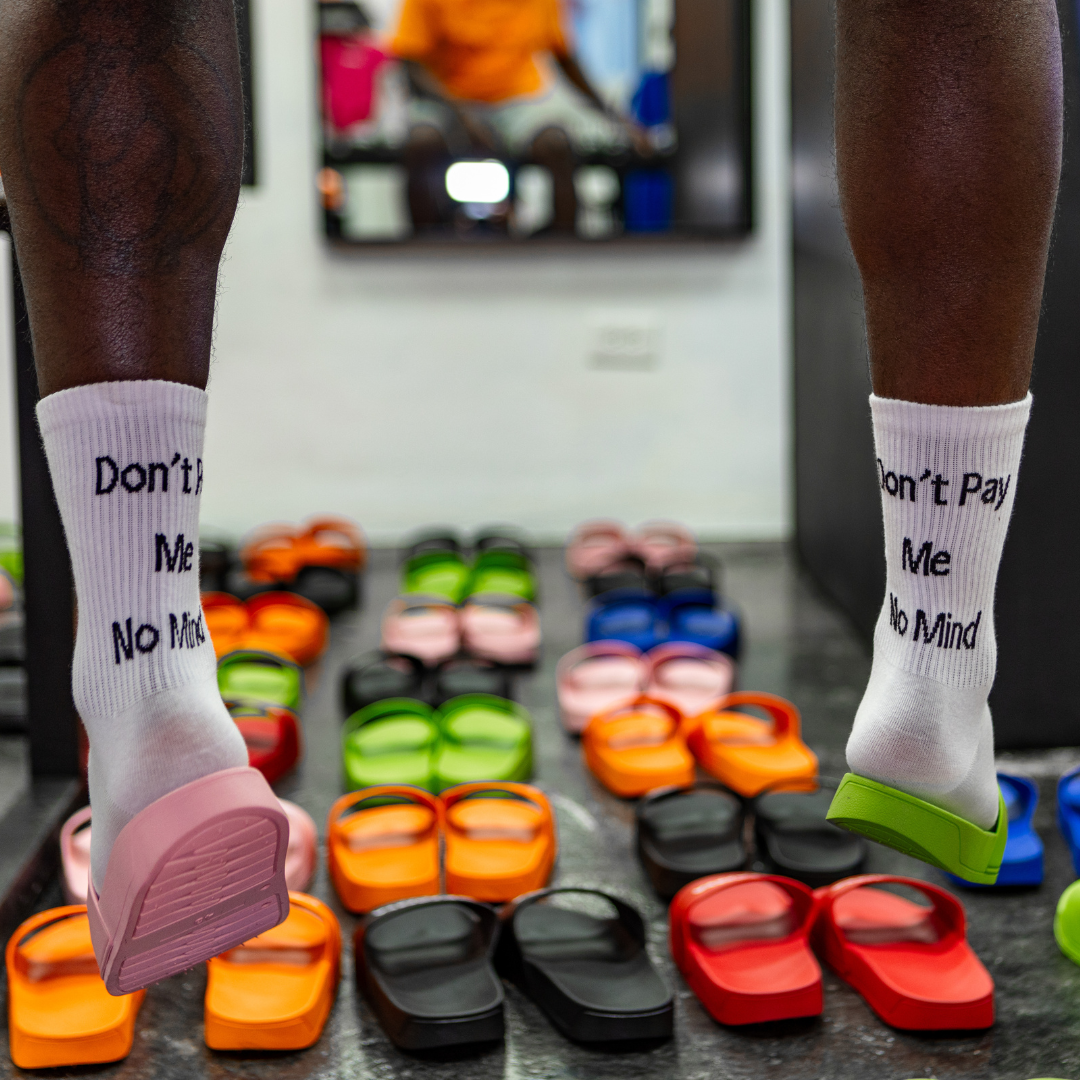 Vert Type White Socks