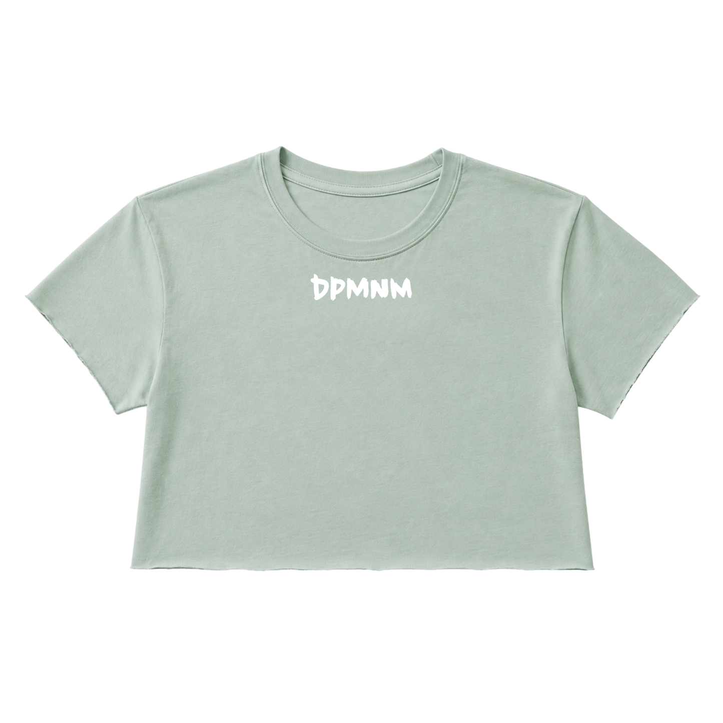 Women's Sage Neck DPMNM Seamless Crop Top