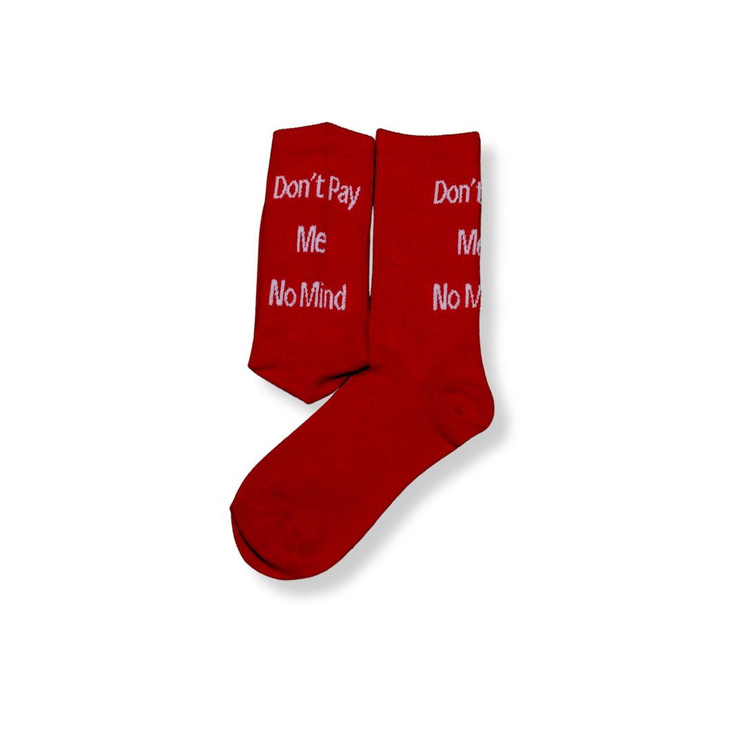 Vert Type Red Socks