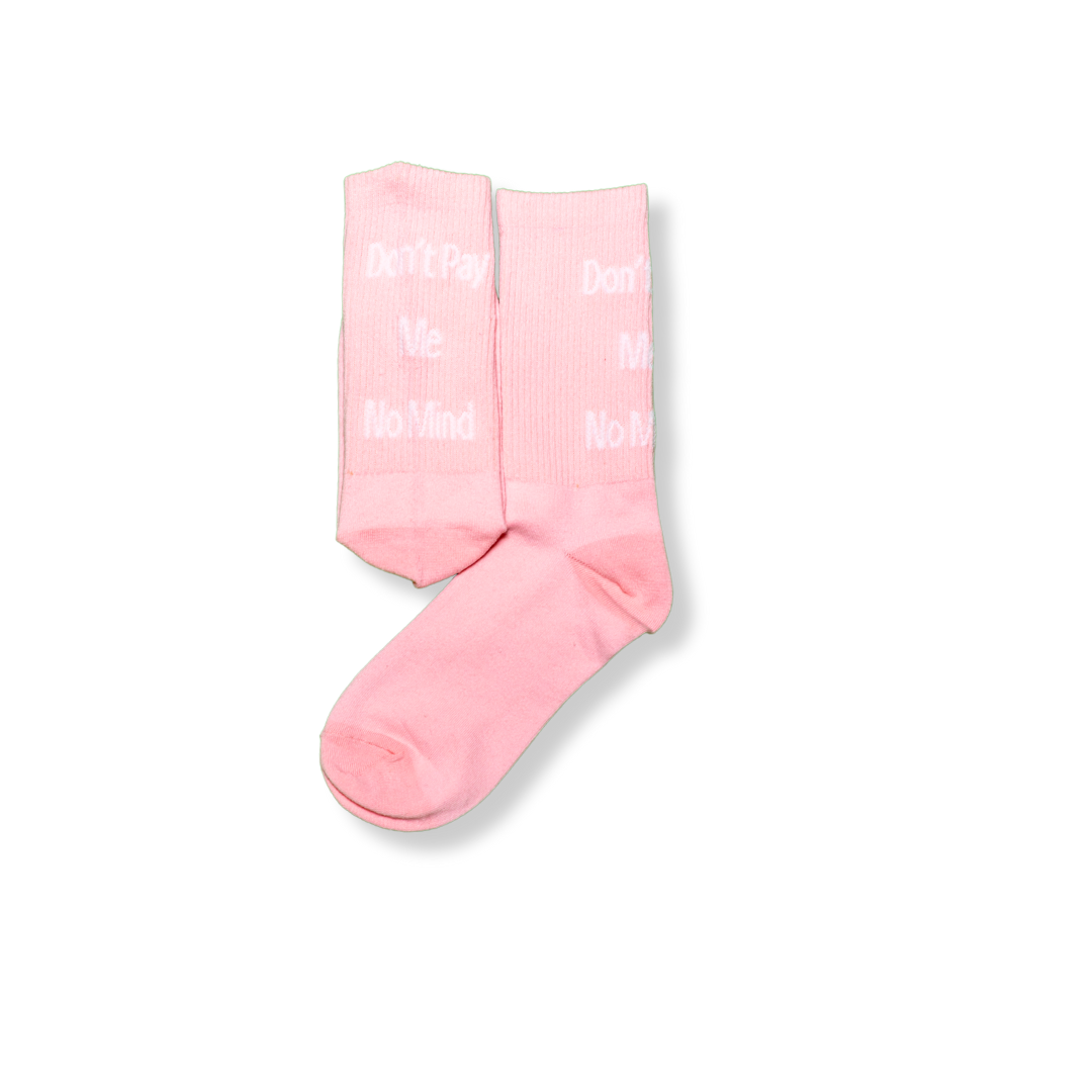 Vert Type Pink Socks