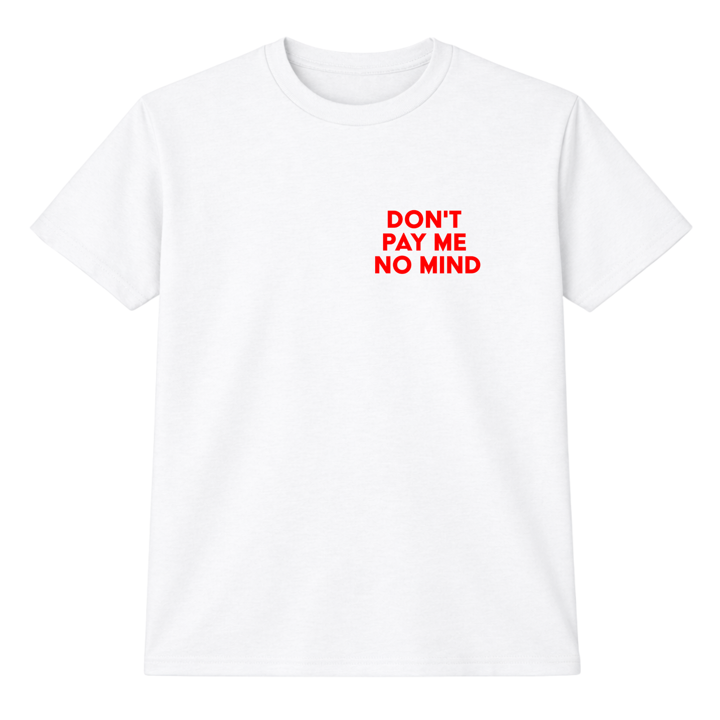 Unisex White Madras Scarf Tee