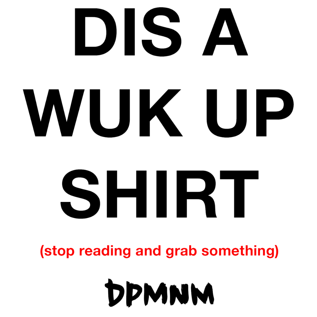 Unisex White Wuk Up Tee