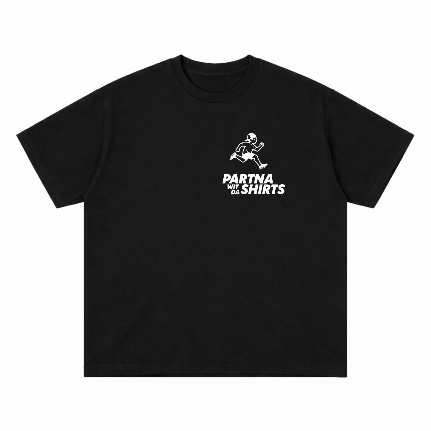 Unisex Black "Partna Wid Da Shirts" | Oversized Tee