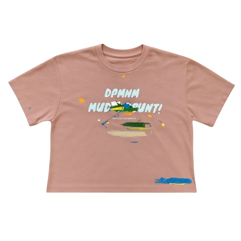 Womens Size XS Mauve MS Flowy Crop Top