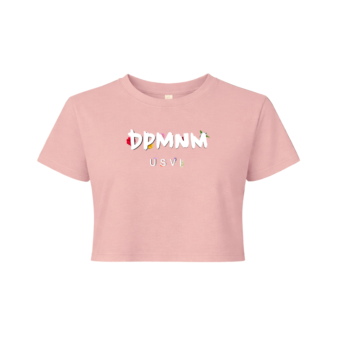Women's Mauve OG Bouquet Flowy Crop Top
