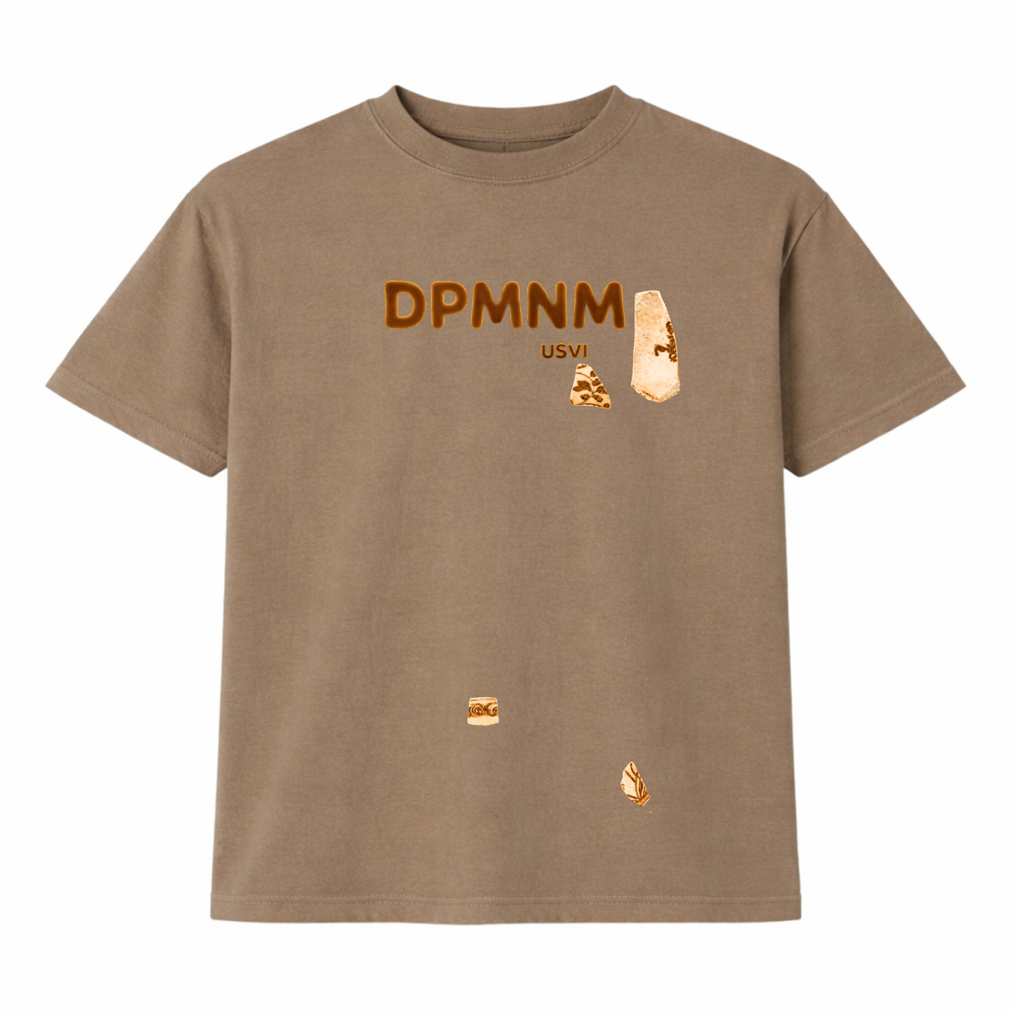 Unisex Faded Brown Chaney Tee