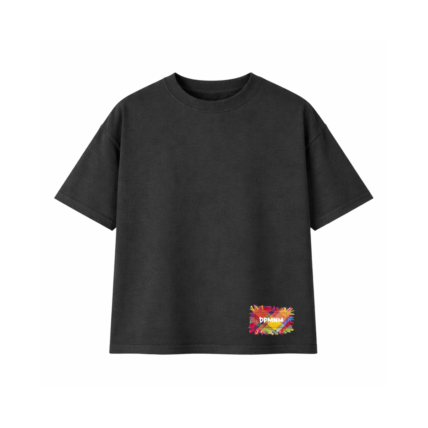 Unisex Black Madras Patch | Oversized