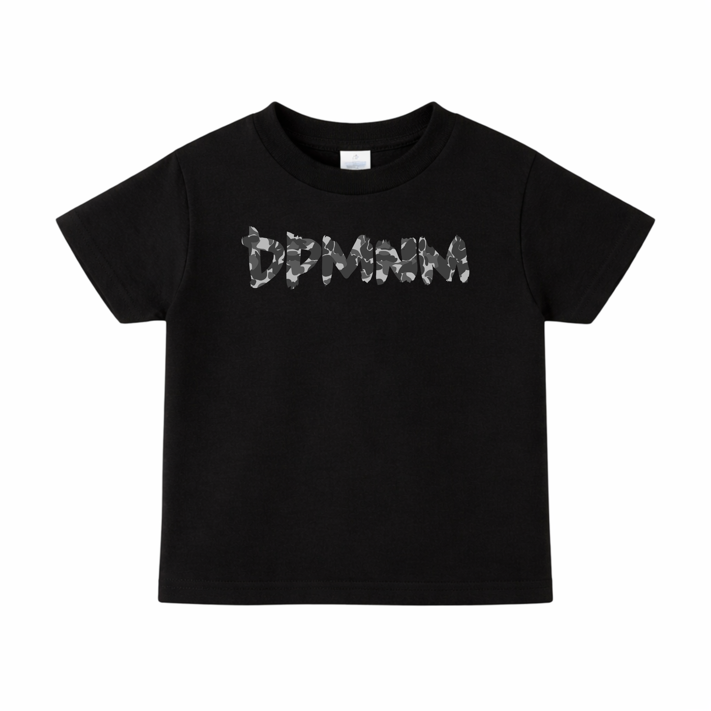 Kids Gray Camo | Black Tee