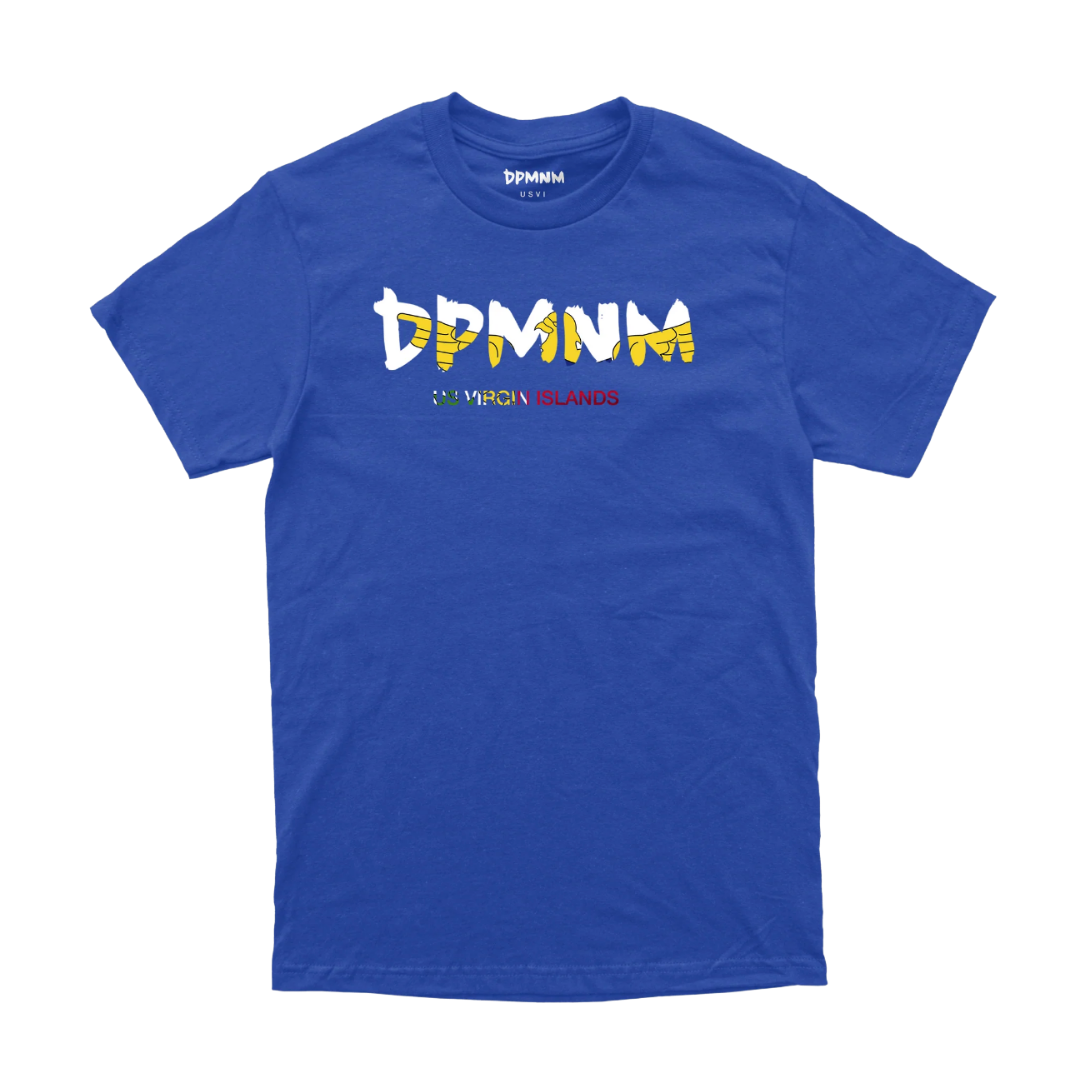 Unisex Blue Virgin Islands Flag Tee