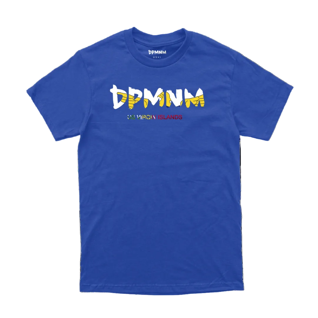 Unisex Blue Virgin Islands Flag Tee