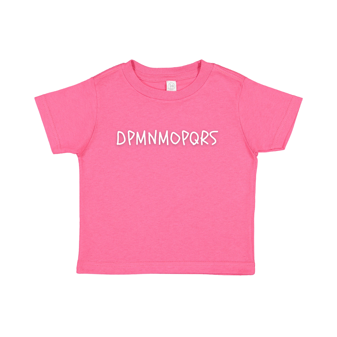 Kids Hot Pink Scribble Tee