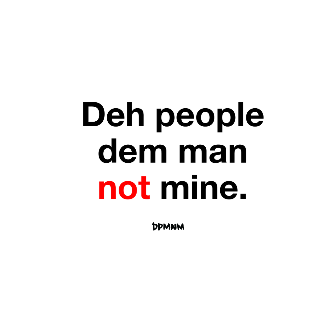 Women's White People Dem Man Flowy Crop Top