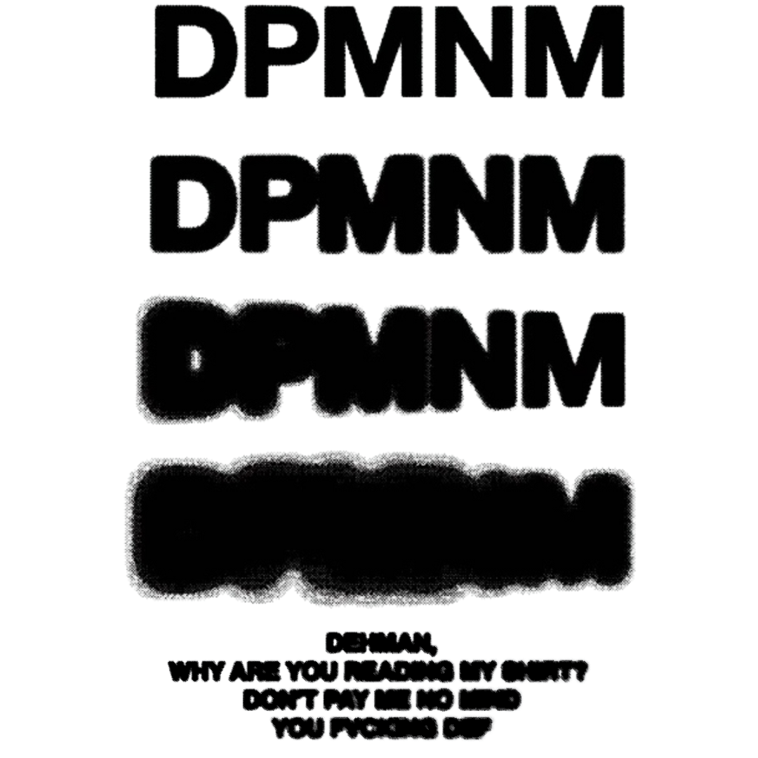 Unisex Washed Denim Blur Tee