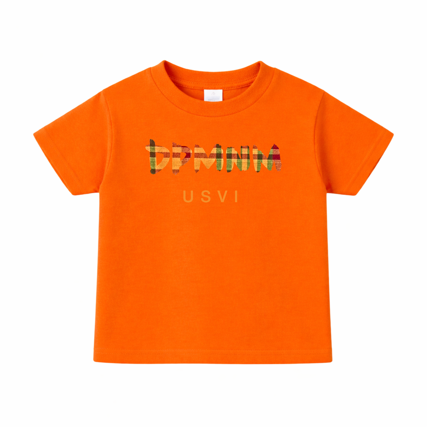 Kids Orange Madras Tee