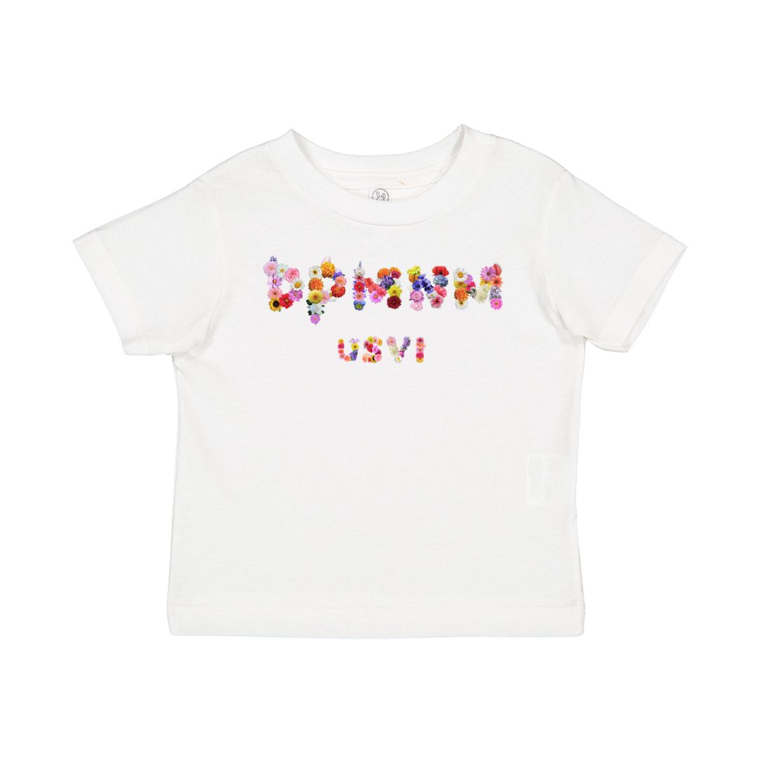 Kids White Bouquet Tee
