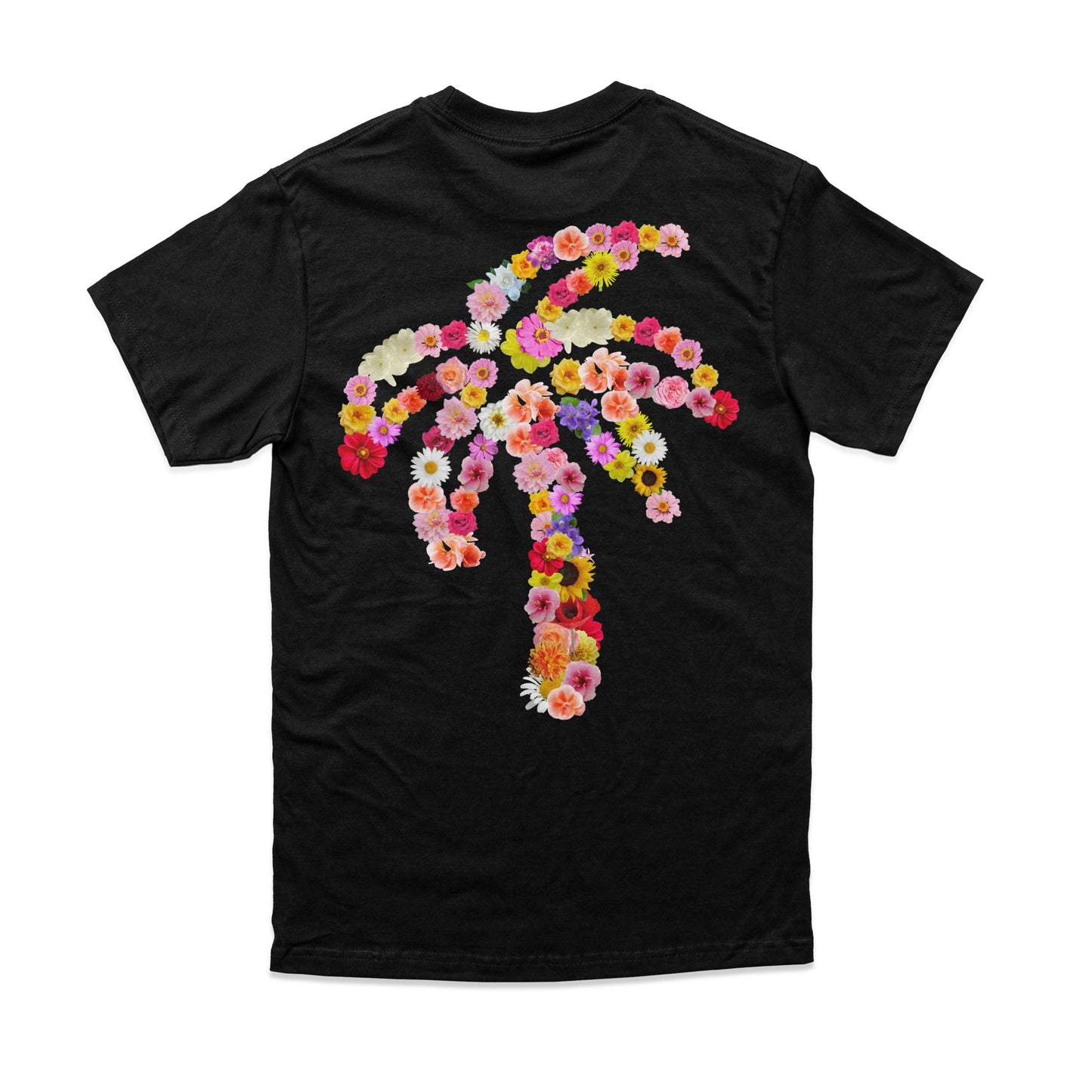 Unisex Black Palm Bouquet Tee