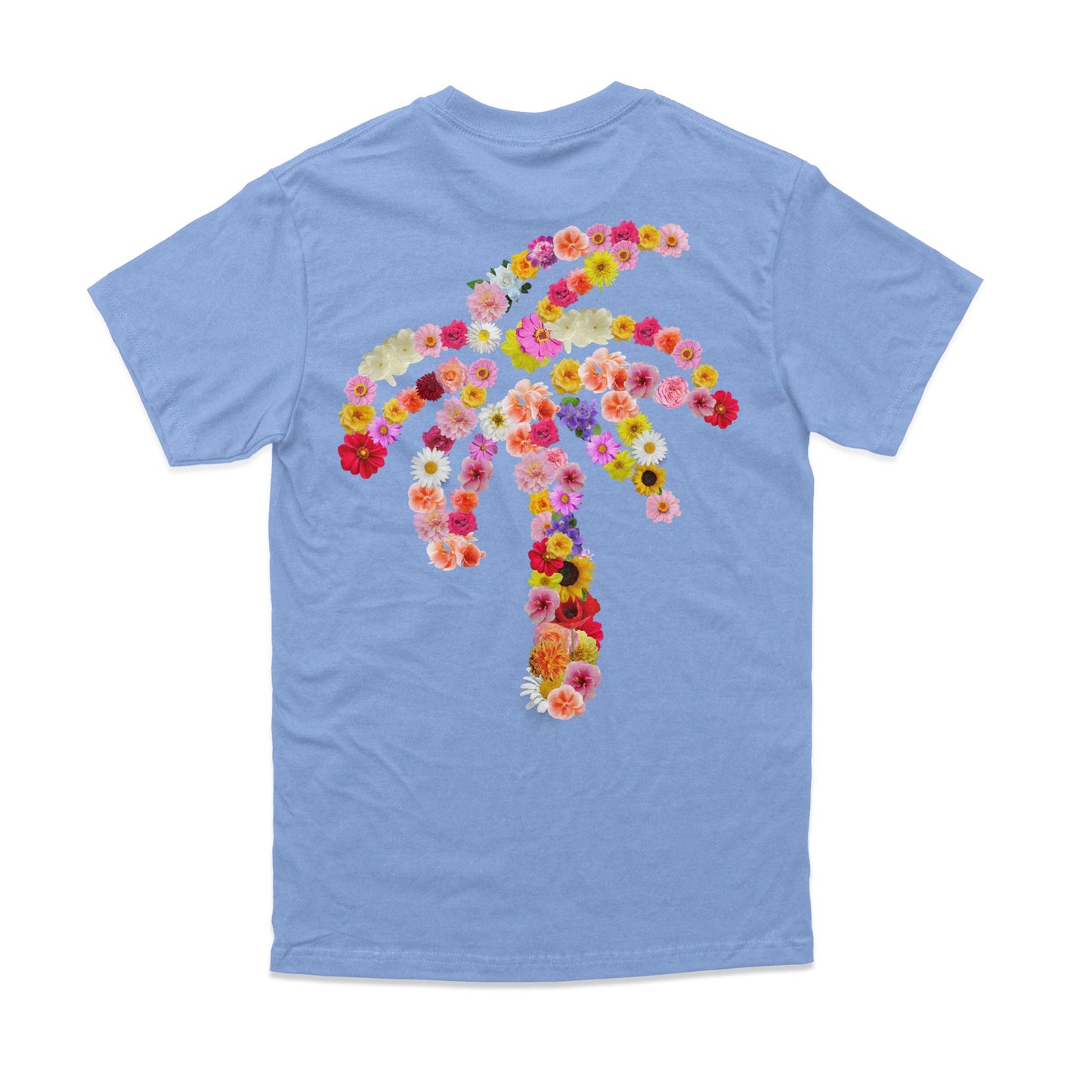 Unisex Powder Blue Palm Bouquet Tee