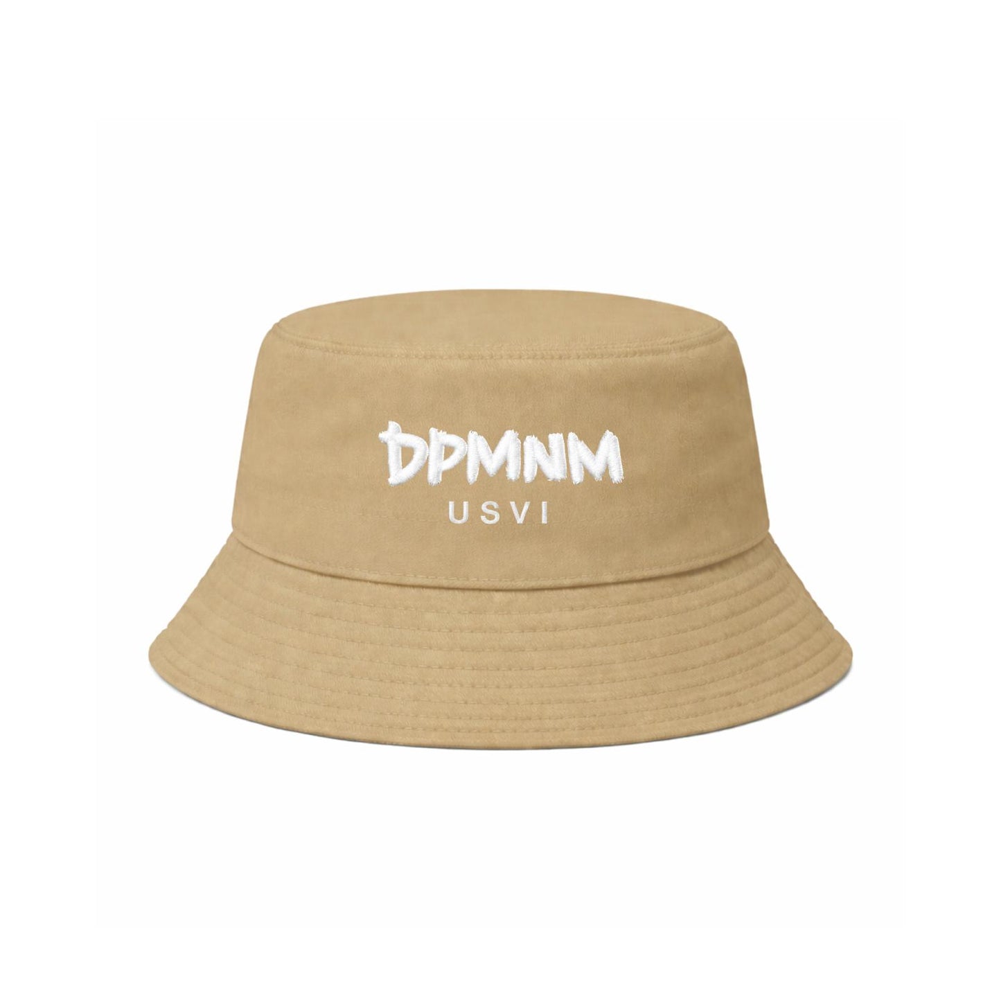 Sand Embroidered DPMNM USVI Bucket Hat