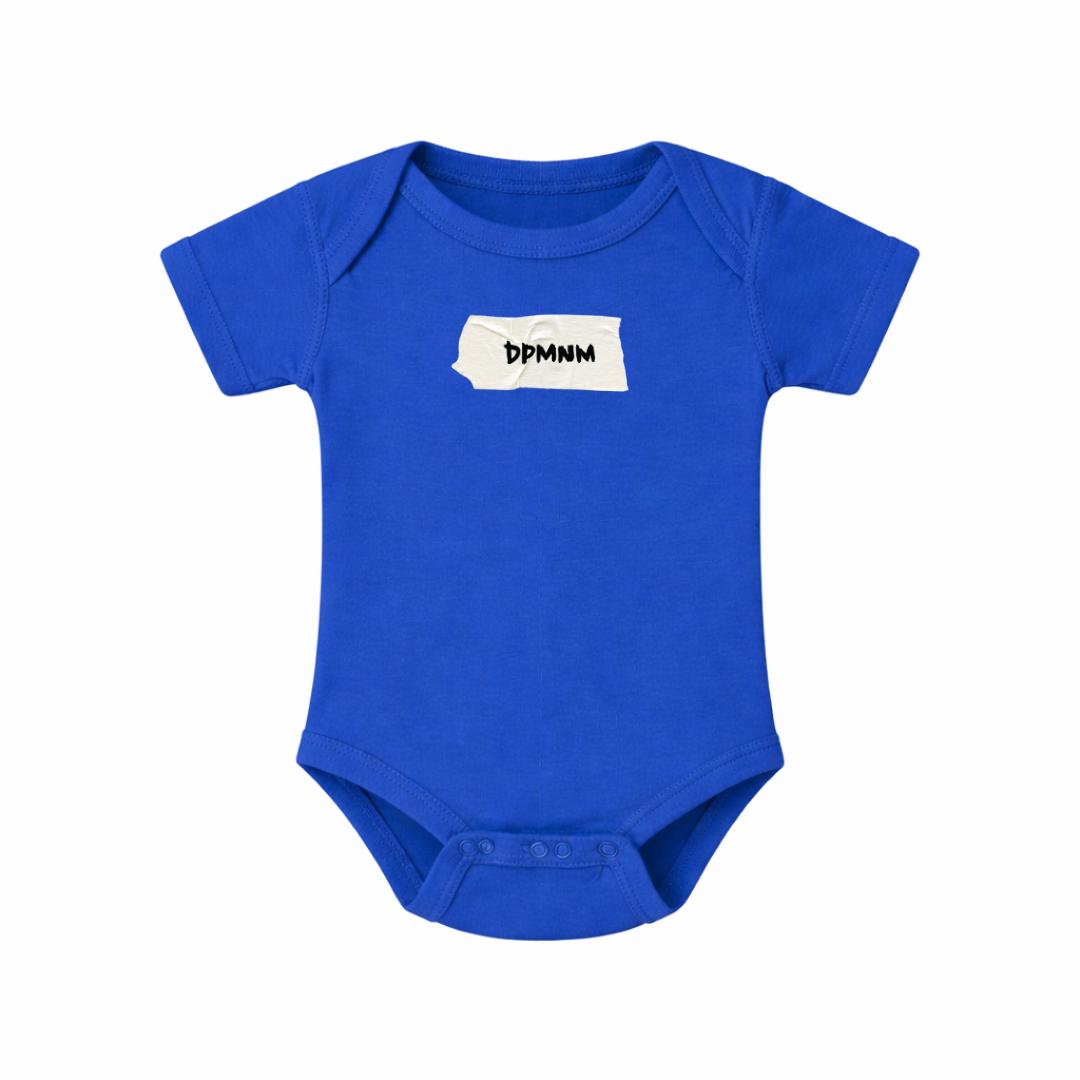 Toddler Royal Blue Masking Tape Onesie