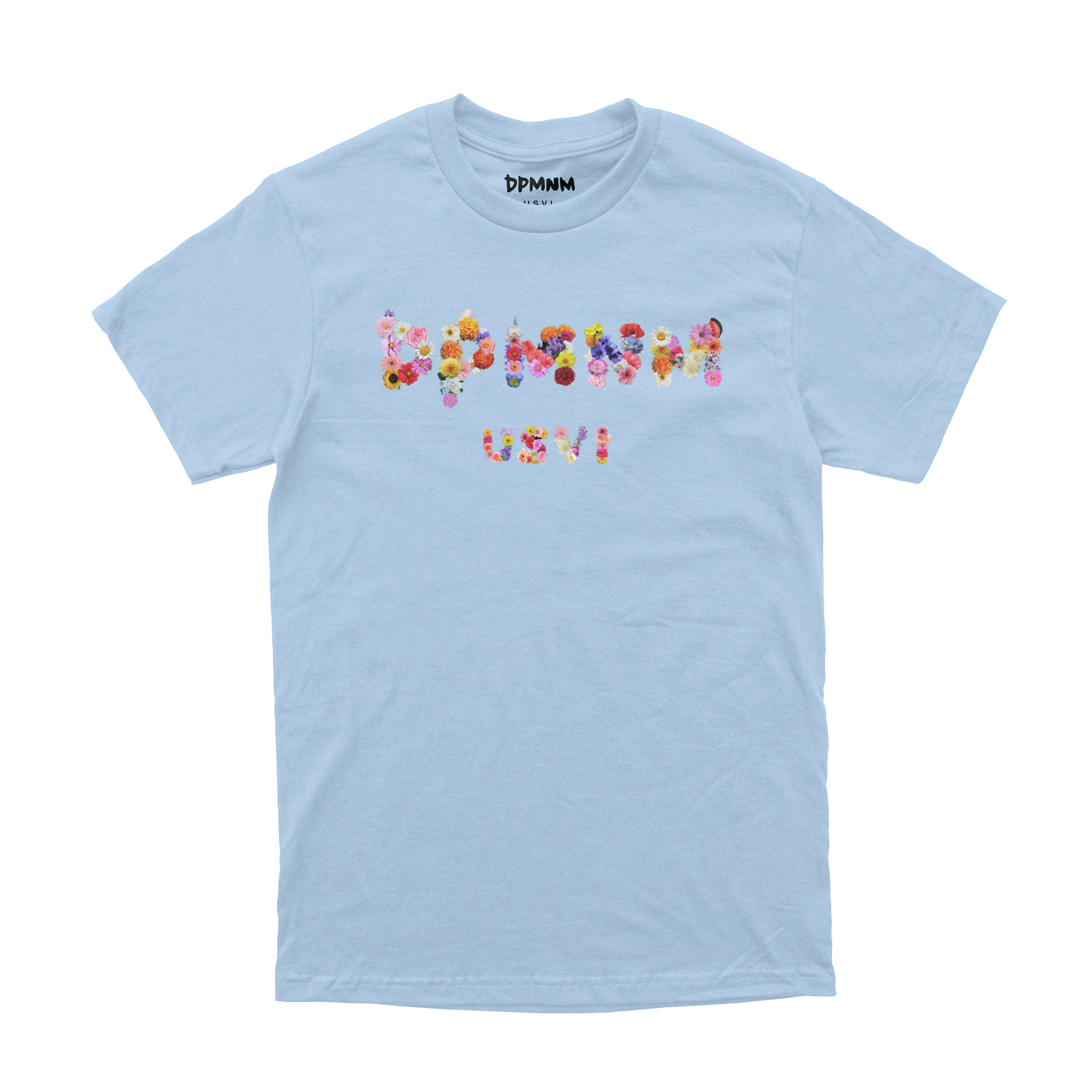 Unisex Powder Blue Bouquet Tee