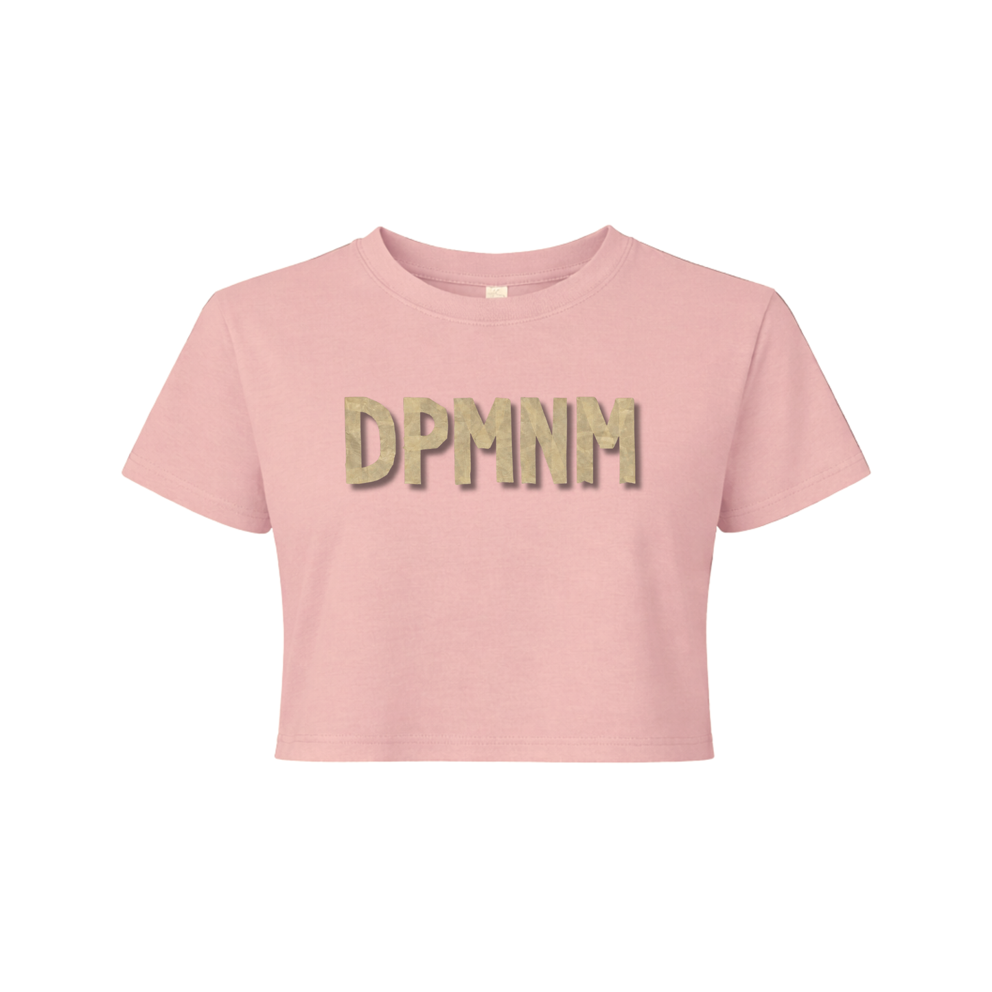 Women's Mauve Masking Tape Flowy Crop