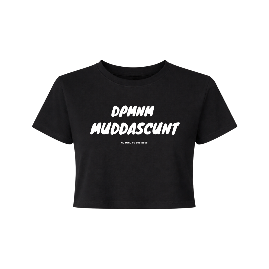 Women's MS Black Flowy Crop top
