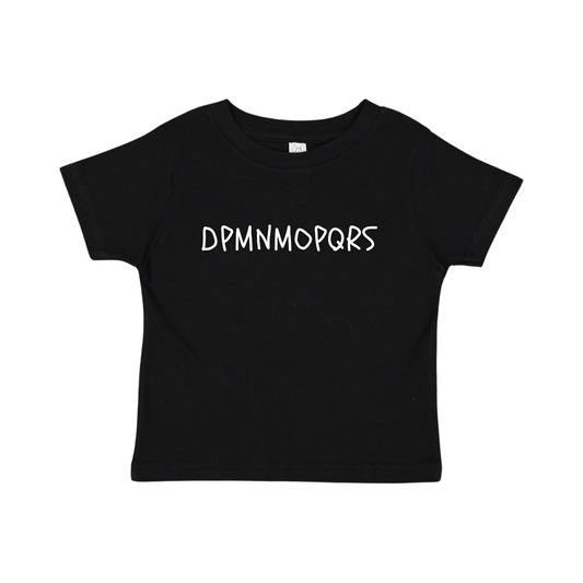 Toddler Black Scribble Tee