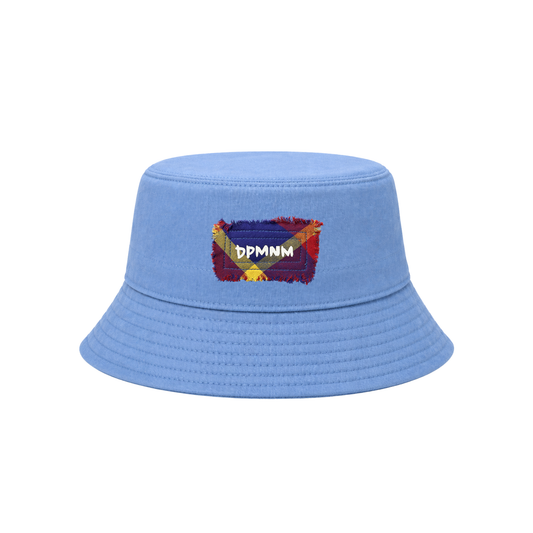 Sky Blue Madras Patch Bucket