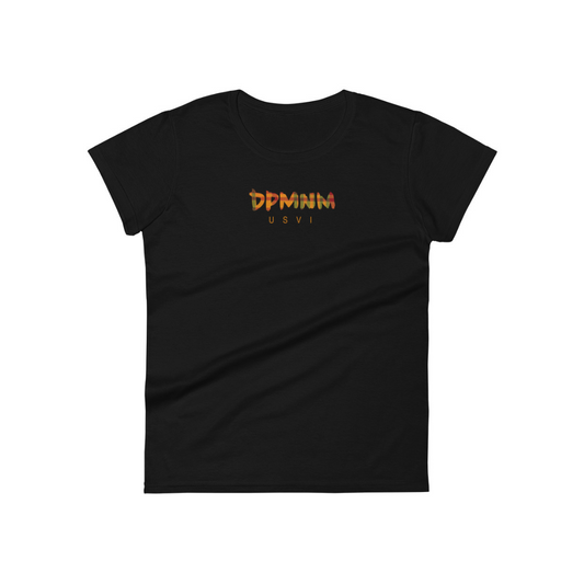 Womens Black Madras Tee