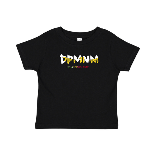 Toddler USVI Flag Black Tee