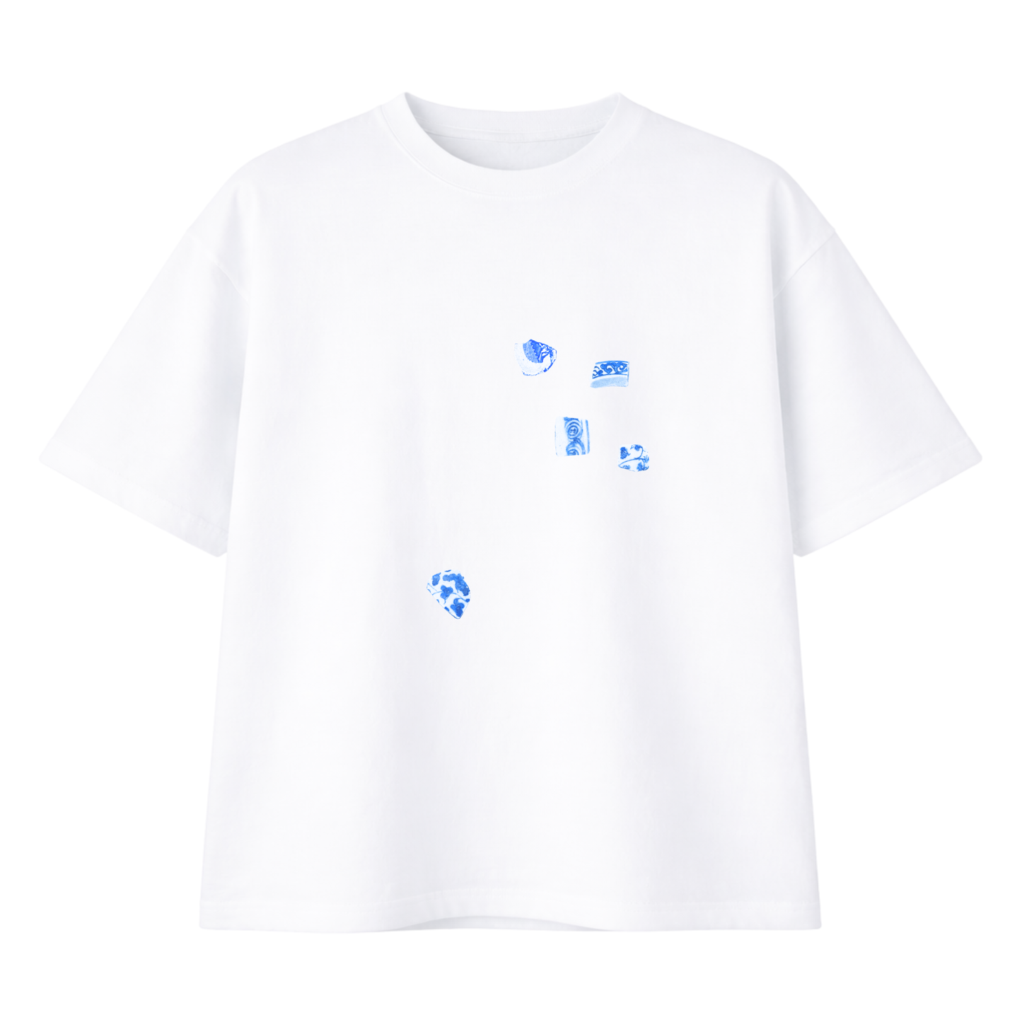 1 of 1 Oversized White Blue Chaney | Medium