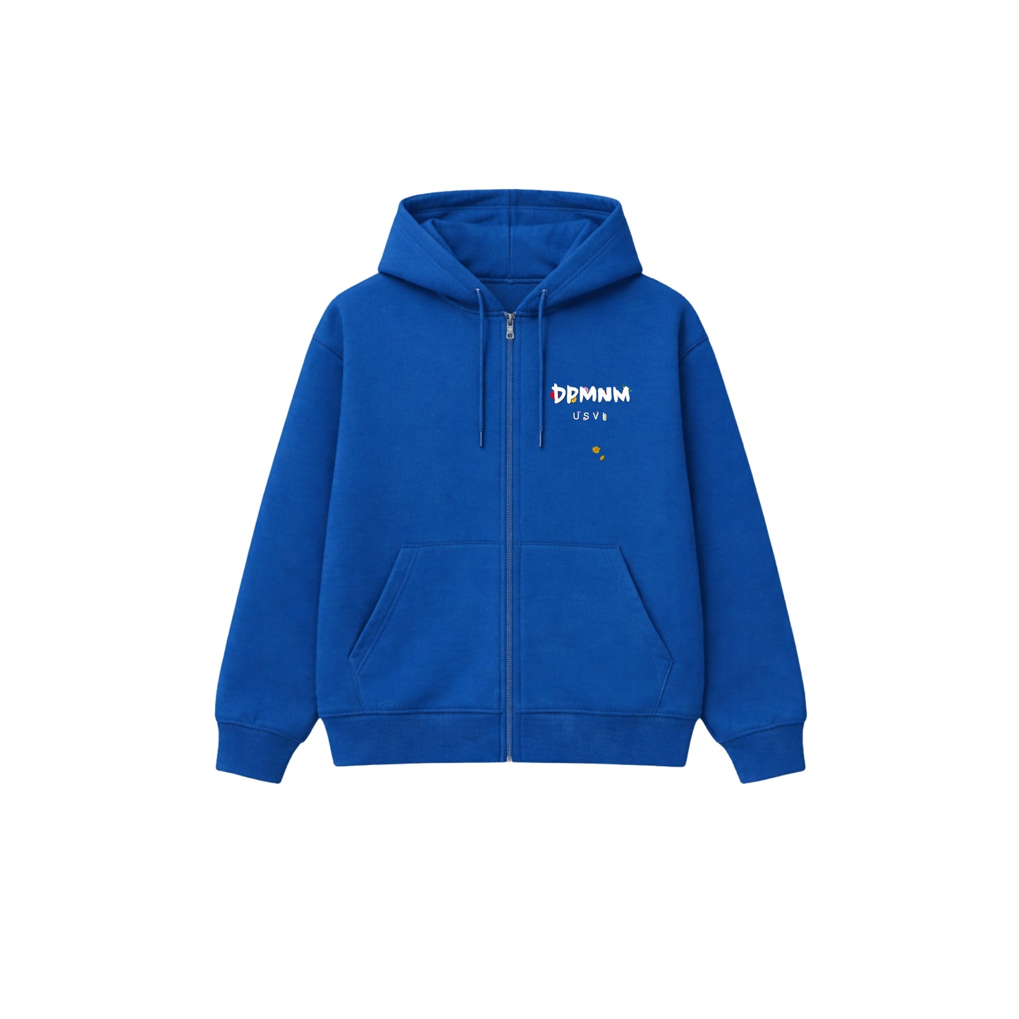 Bouquet Blue Zip Hoodie