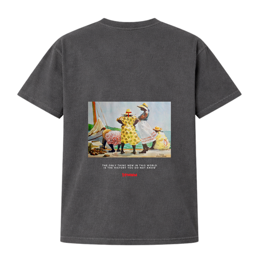 Unisex Faded Black Vintage Tee