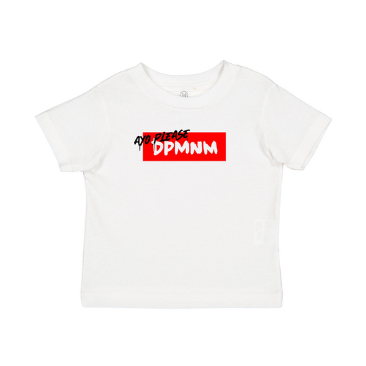 Toddler Box Logo White Tee