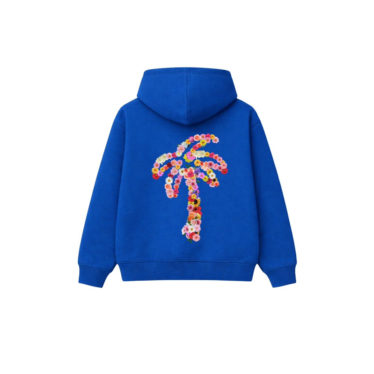 Bouquet Blue Zip Hoodie