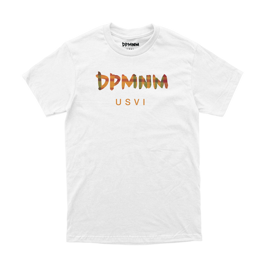 Unisex White Madras Tee