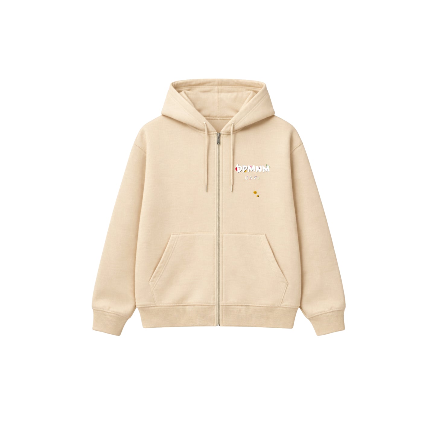 Bouquet Tan Zip Hoodie