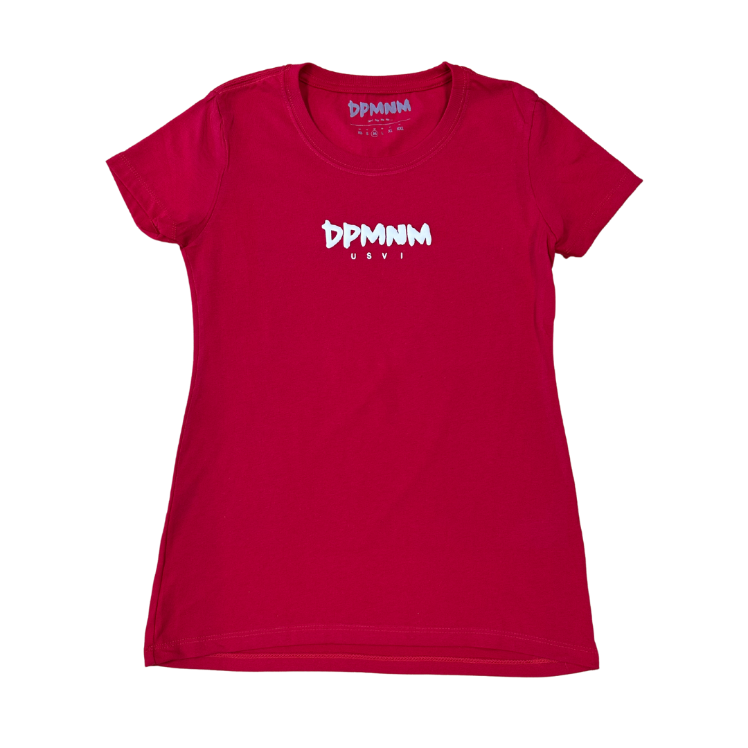 Womens Red Puff Tee