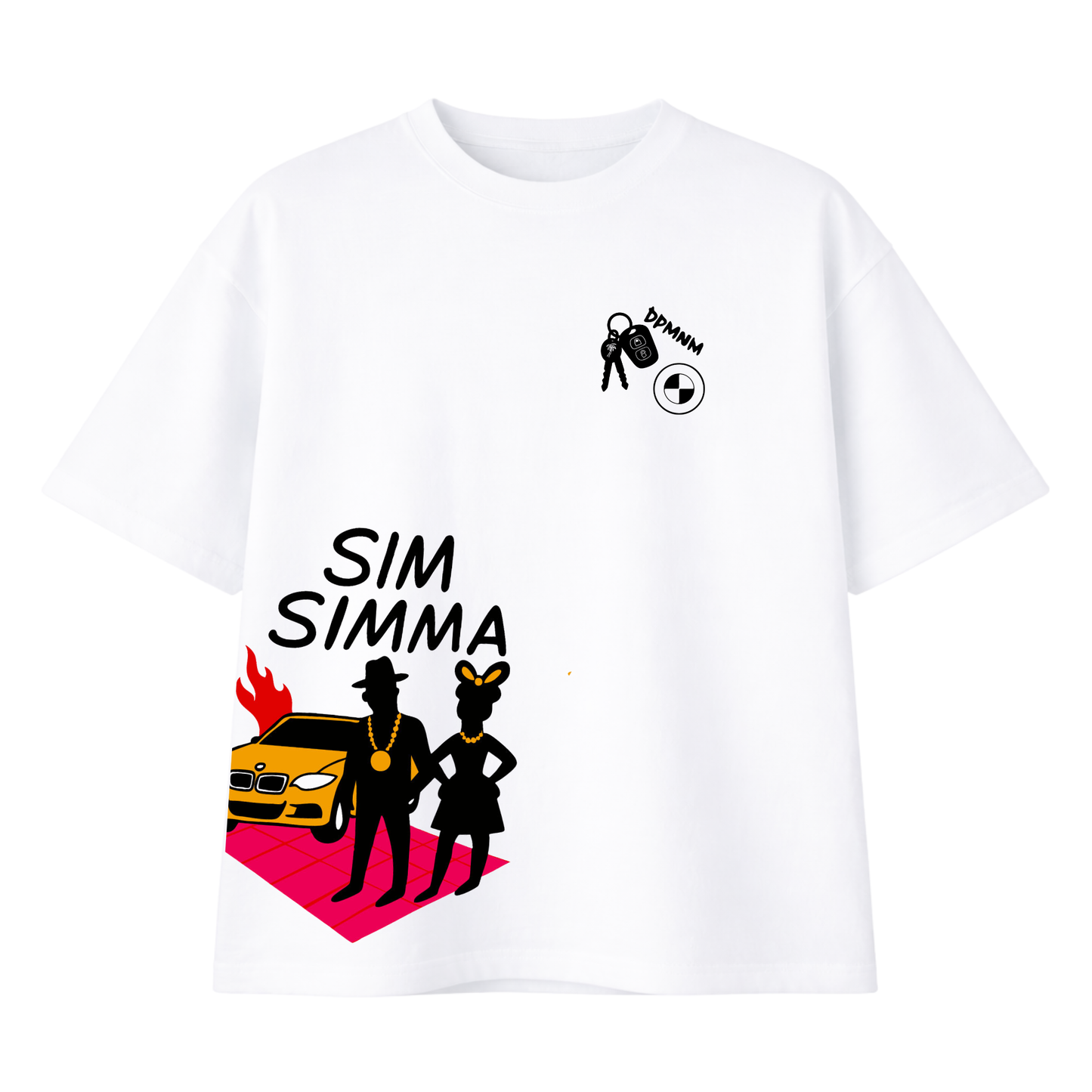 1 of 1 Oversized White Sim Simma | Large