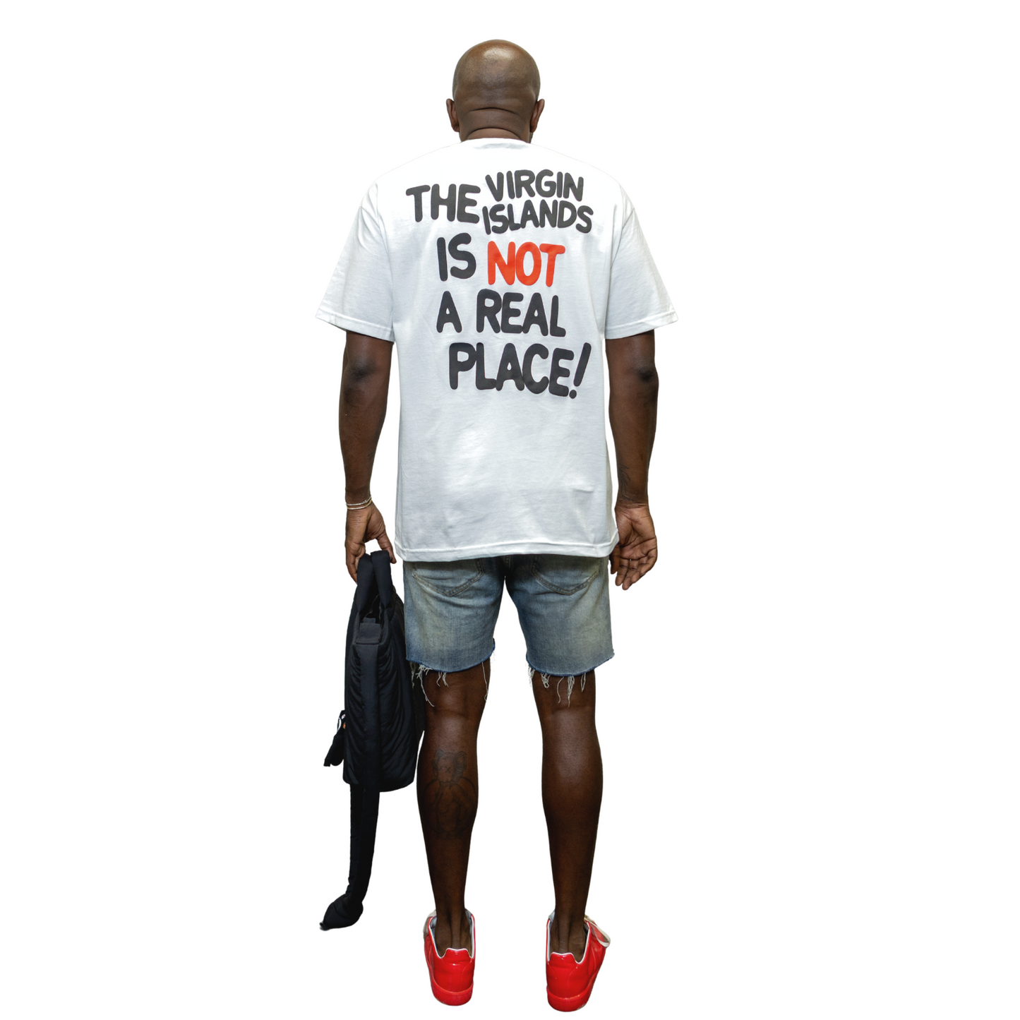 Unisex White | Black The VI is Not a Real Place Tee