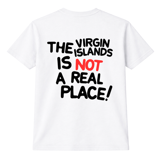 Unisex VI Not A Real Place White tee