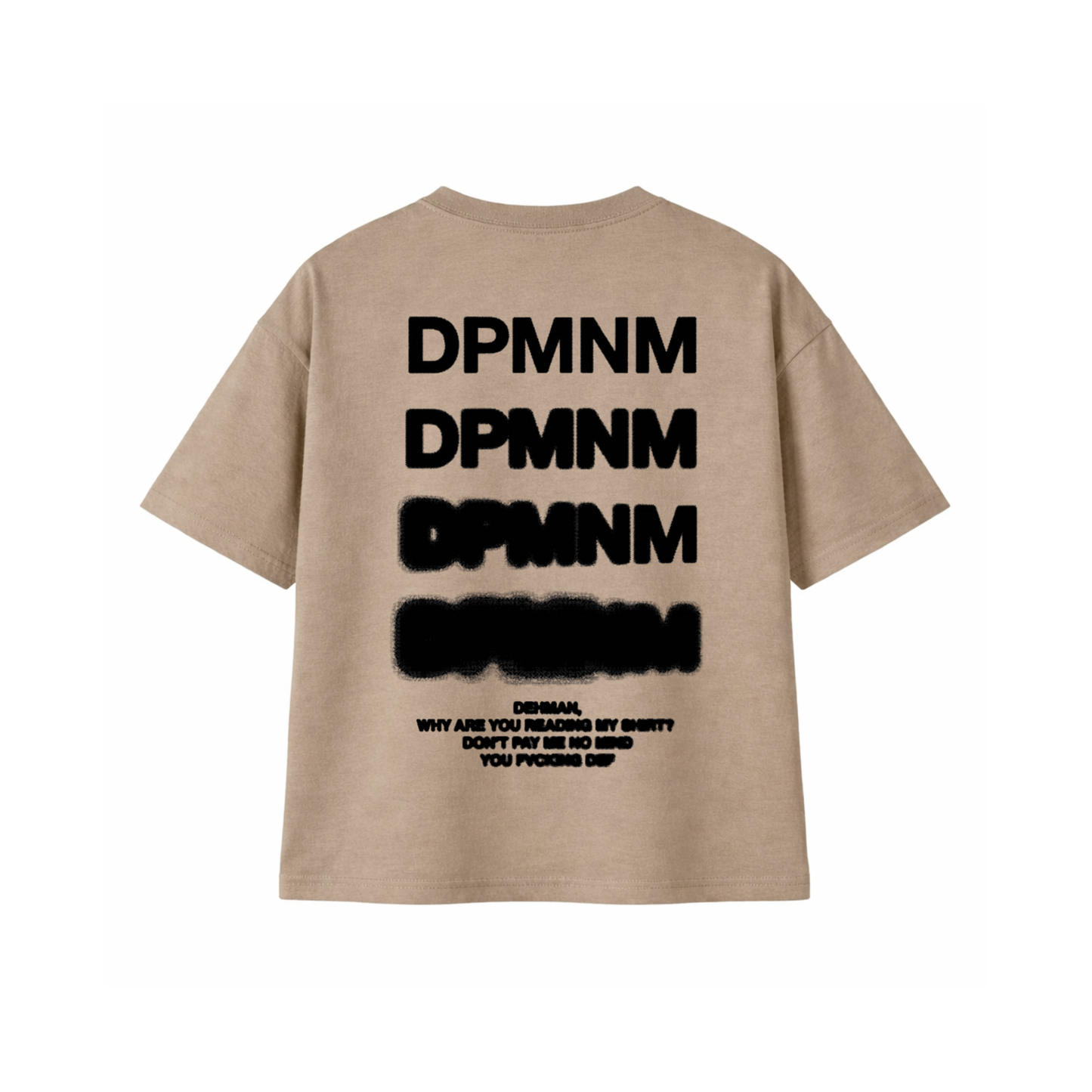 Unisex Tan Blur Tee | Oversized
