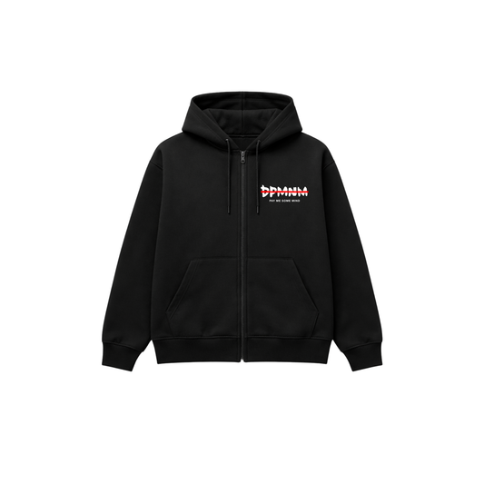 PMSM Black Zip Hoodie