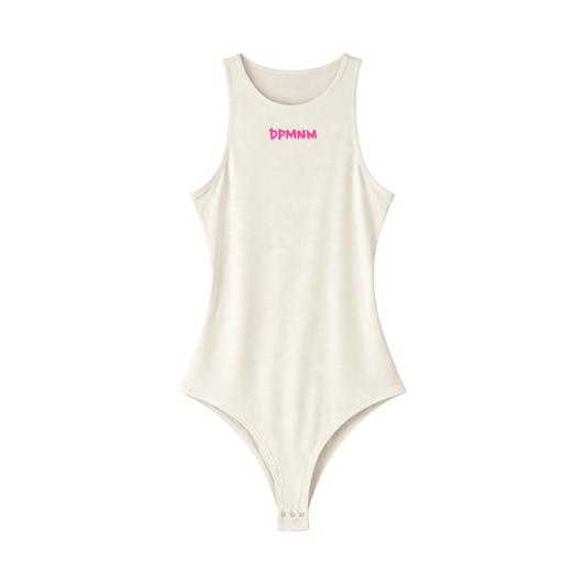Women's White | Pink DPMNM Bodysuit