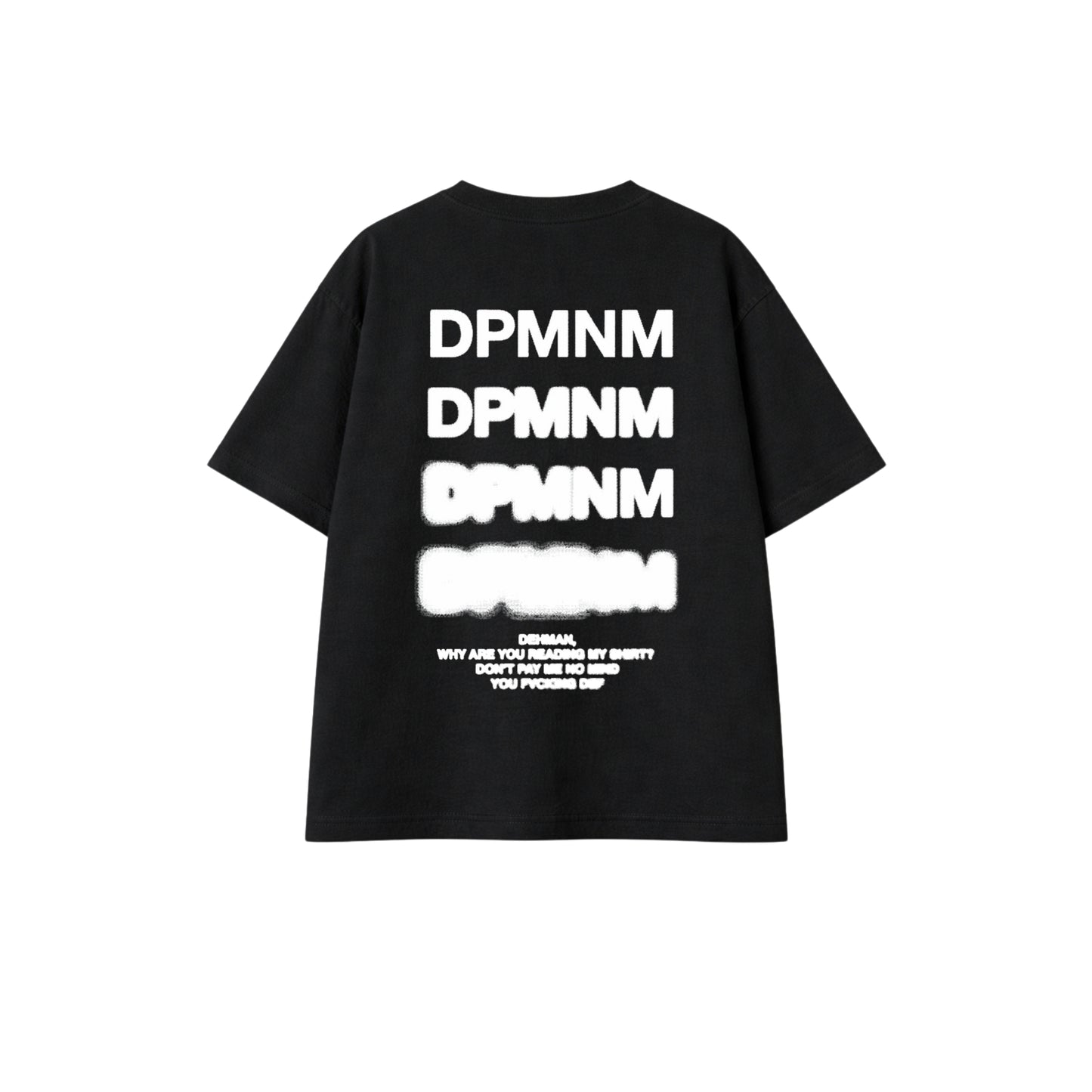 Unisex Black Blur Tee | Oversized