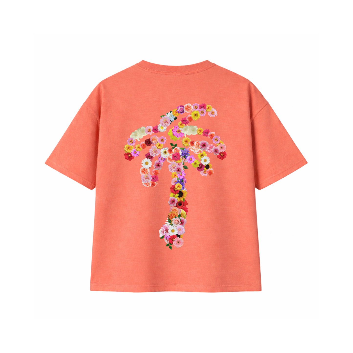 Unisex Coral Bouquet Tee | Oversized