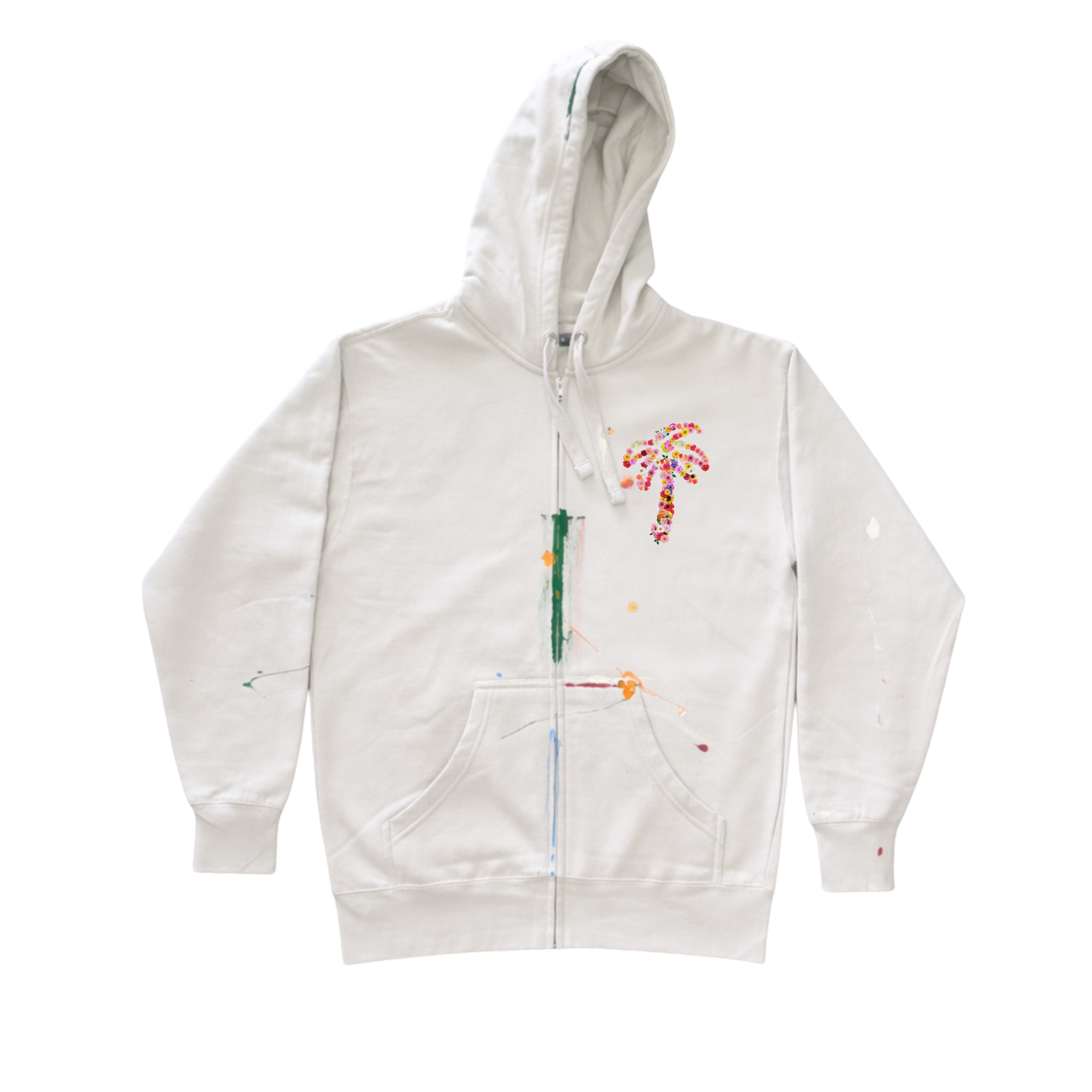 1 of 1 Bone White Palm Bouquet Hoodie | Large