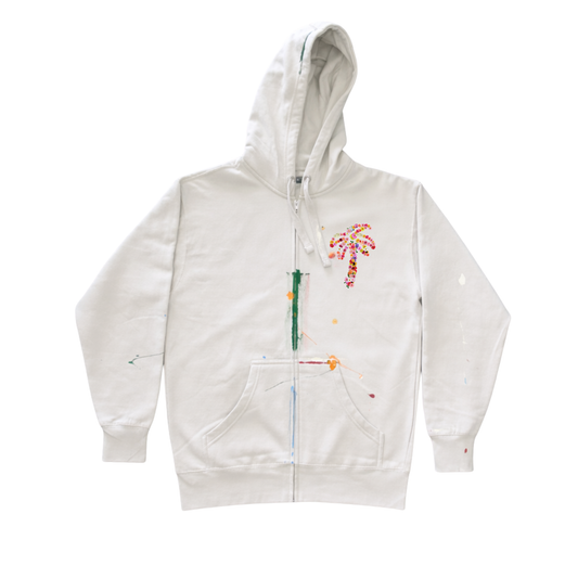 1 of 1 Bone White Palm Bouquet Hoodie | Large