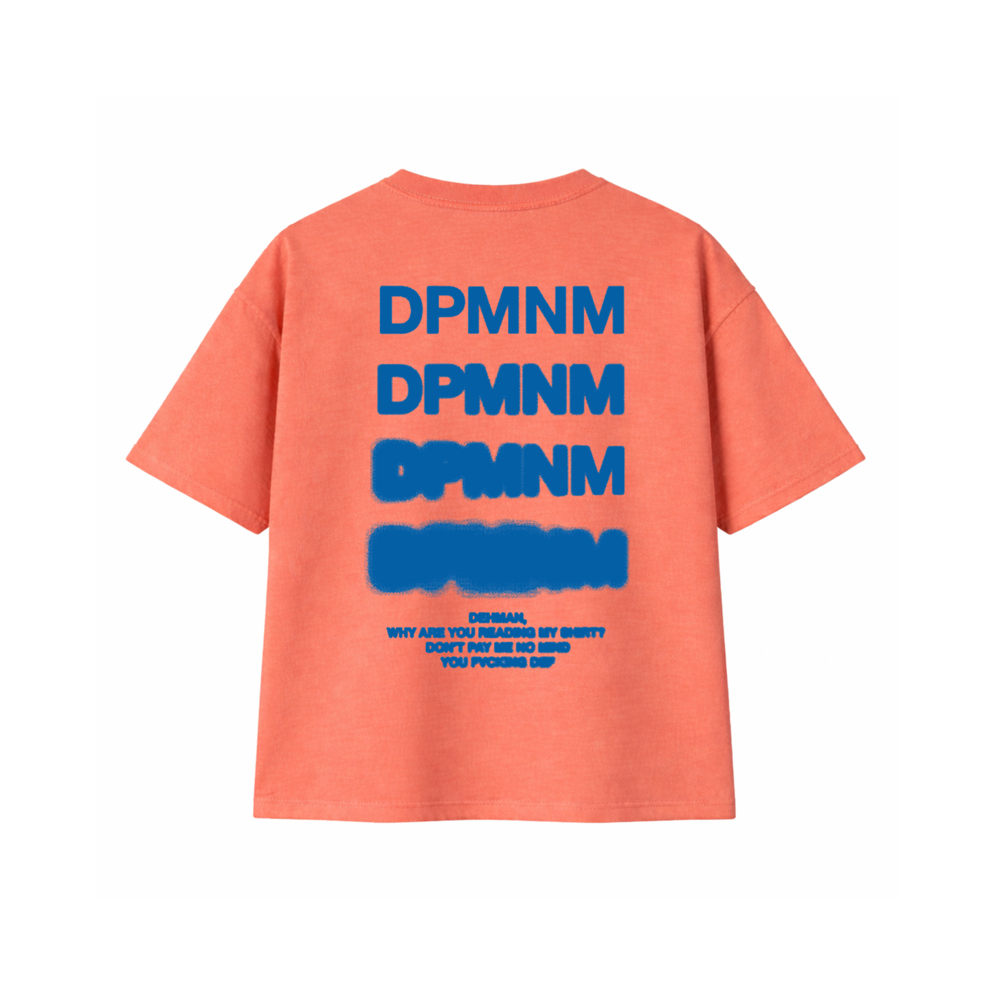 Unisex Coral Blur Blue Tee | Oversized
